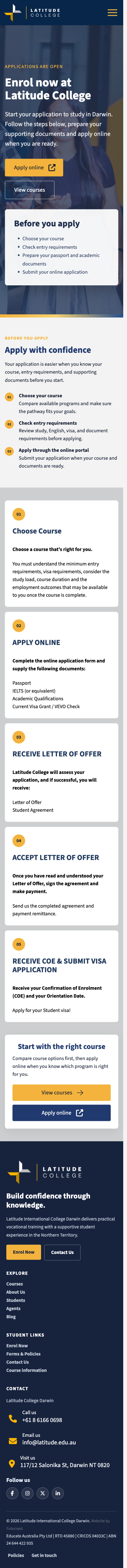 After mobile screenshot for Enquiry path